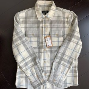 A.P.C Surchemise Girl Laine Tartan, NWT, M